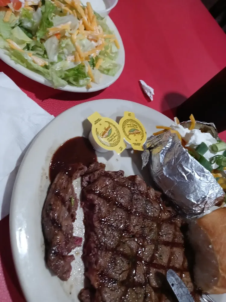 8oz Rib Eye with House and Baked